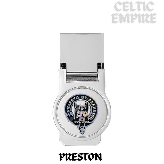Preston Scottish Family Clan Crest Money Clip