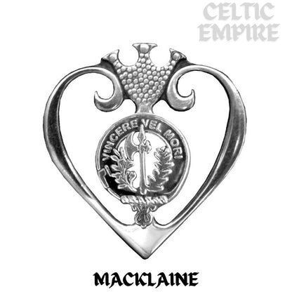 MacLaine Family Clan Crest Luckenbooth Brooch or Pendant