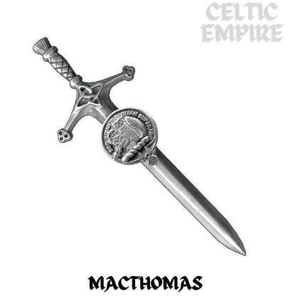 MacThomas Family Clan Crest Kilt Pin, Scottish Pin