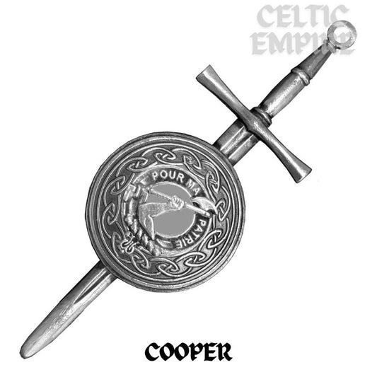 Cooper Scottish Family Clan Dirk Shield Kilt Pin