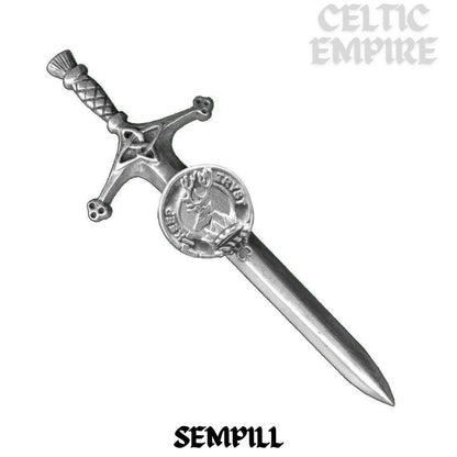 Sempill Family Clan Crest Kilt Pin, Scottish Pin