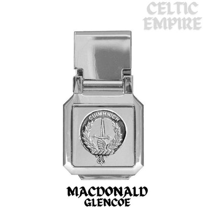MacDonald (Glencoe) Scottish Family Clan Crest Money Clip