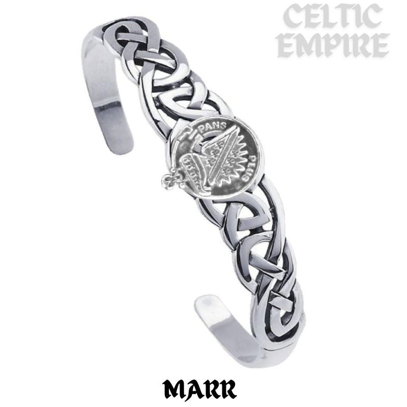 Marr Family Clan Crest Celtic Cuff Bracelet