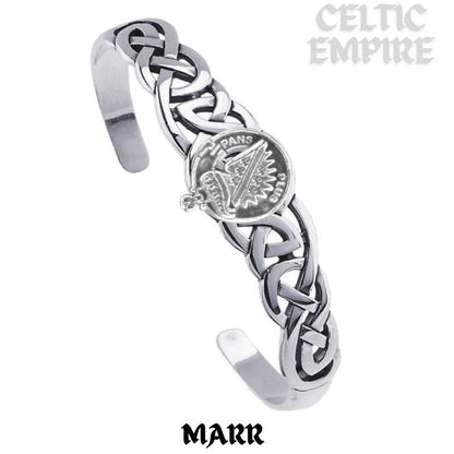 Marr Family Clan Crest Celtic Cuff Bracelet