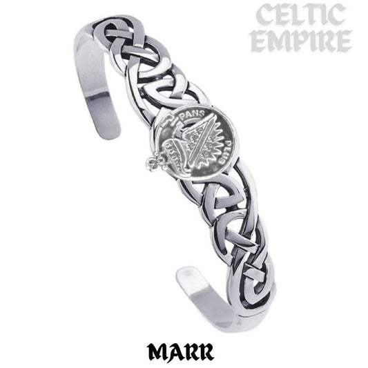 Marr Family Clan Crest Celtic Cuff Bracelet