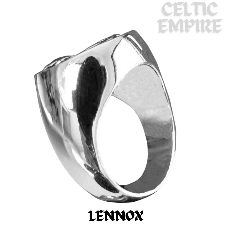 Lennox Scottish Family Clan Crest Ring Sterling Silver and Karat Gold