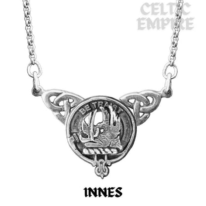 Innes Family Clan Crest Double Drop Pendant