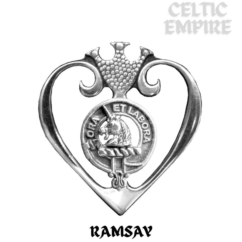 Ramsay Family Clan Crest Luckenbooth Brooch or Pendant