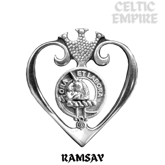 Ramsay Family Clan Crest Luckenbooth Brooch or Pendant