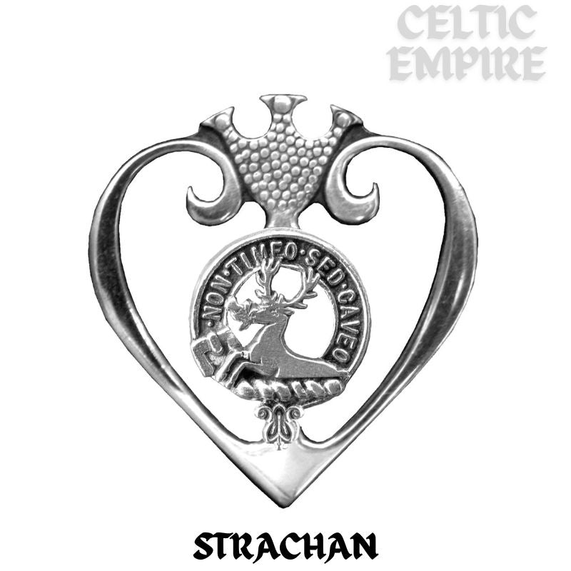 Strachan Family Clan Crest Luckenbooth Brooch or Pendant
