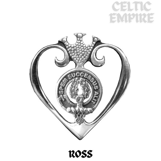 Ross Family Clan Crest Luckenbooth Brooch or Pendant