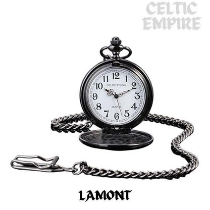 Lamont Scottish Family Clan Crest Pocket Watch