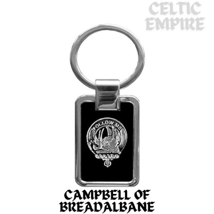 Campbell Breadalbane Family Clan Black Stainless Key Ring
