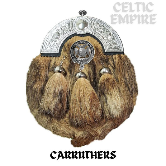 Carruthers Scottish Family Clan Crest Badge Dress Fur Sporran