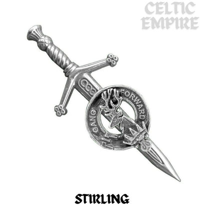 Stirling Scottish Small Family Clan Kilt Pin