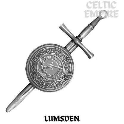 Lumsden Scottish Family Clan Dirk Shield Kilt Pin