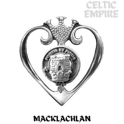MacLachlan Family Clan Crest Luckenbooth Brooch or Pendant