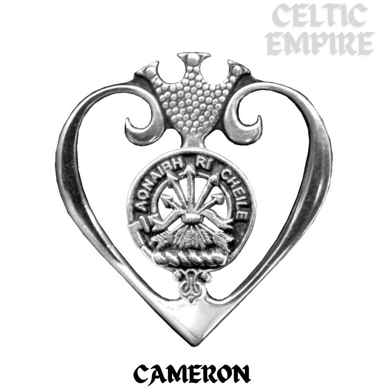 Cameron Family Clan Crest Luckenbooth Brooch or Pendant