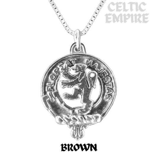 Brown Family Clan Crest Scottish Pendant