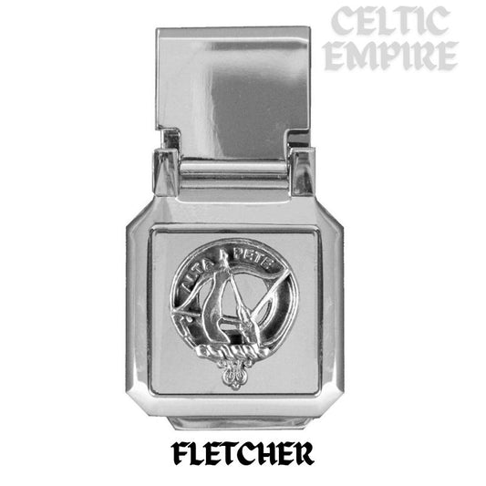 Fletcher Scottish  Family Clan Crest Money Clip