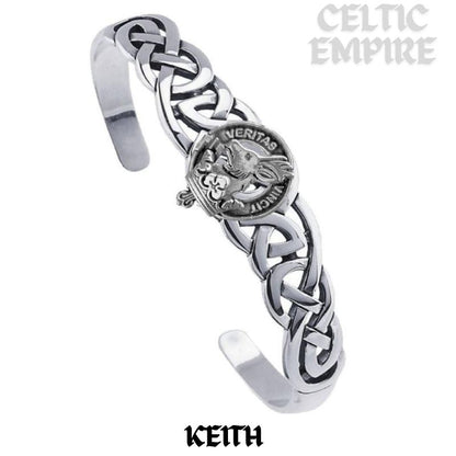 Keith Family Clan Crest Celtic Cuff Bracelet