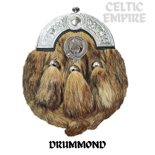 Drummond Scottish Family Clan Crest Badge Dress Fur Sporran