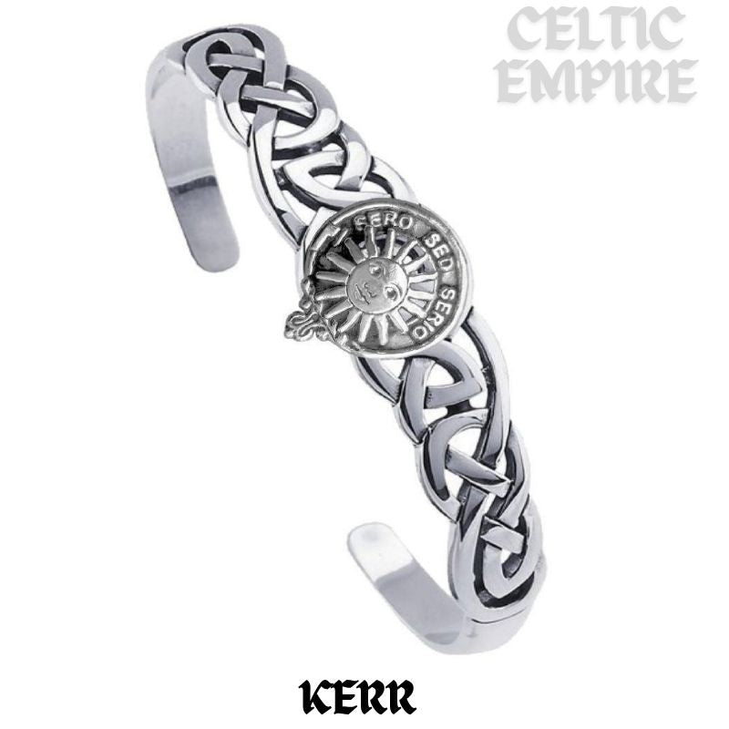 Kerr Family Clan Crest Celtic Cuff Bracelet