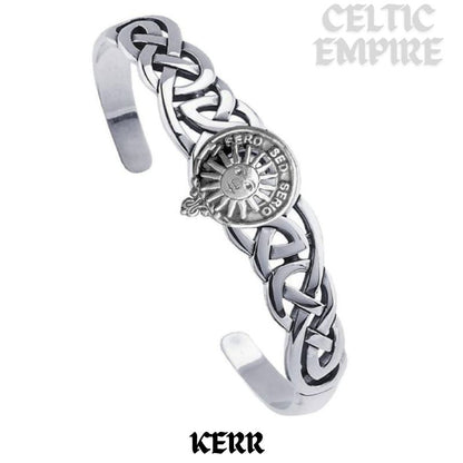 Kerr Family Clan Crest Celtic Cuff Bracelet
