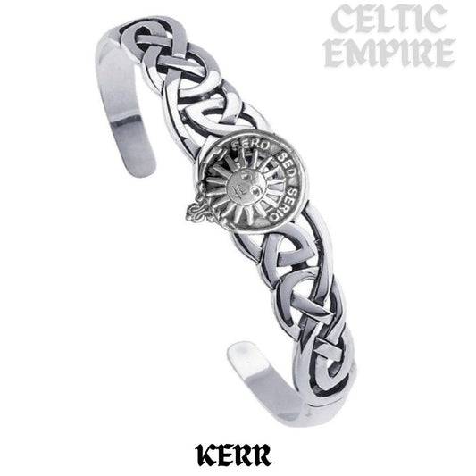 Kerr Family Clan Crest Celtic Cuff Bracelet