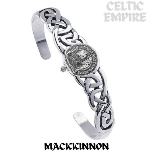MacKinnon Family Clan Crest Celtic Cuff Bracelet