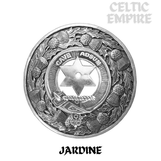 Jardine Family Clan Badge Scottish Plaid Brooch