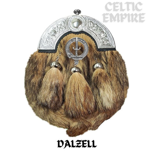 Dalzell Scottish Family Clan Crest Badge Dress Fur Sporran