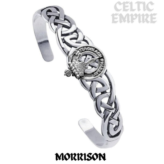 Morrison Family Clan Crest Celtic Cuff Bracelet