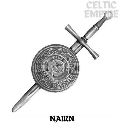 Nairn Scottish Family Clan Dirk Shield Kilt Pin