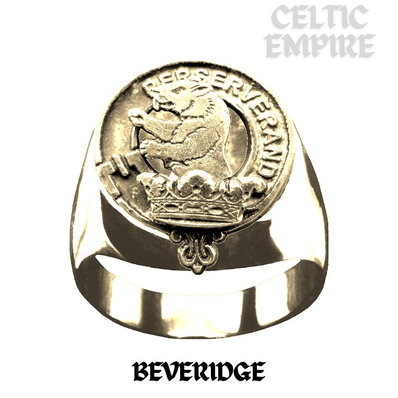 Beveridge Scottish Family Clan Crest Ring