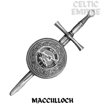 MacCulloch Scottish Family Clan Dirk Shield Kilt Pin