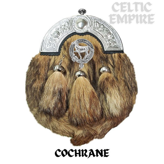 Cochrane Scottish Family Clan Crest Badge Dress Fur Sporran