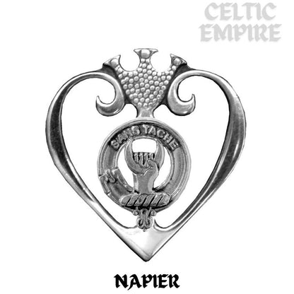 Napier Family Clan Crest Luckenbooth Brooch or Pendant