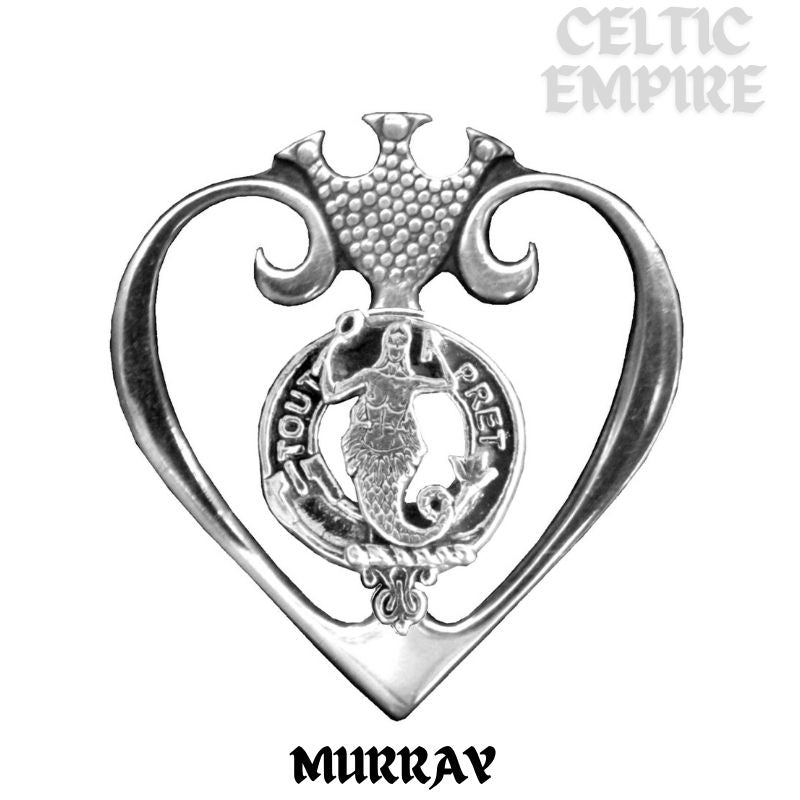 Murray Mermaid Family Clan Crest Luckenbooth Brooch or Pendant