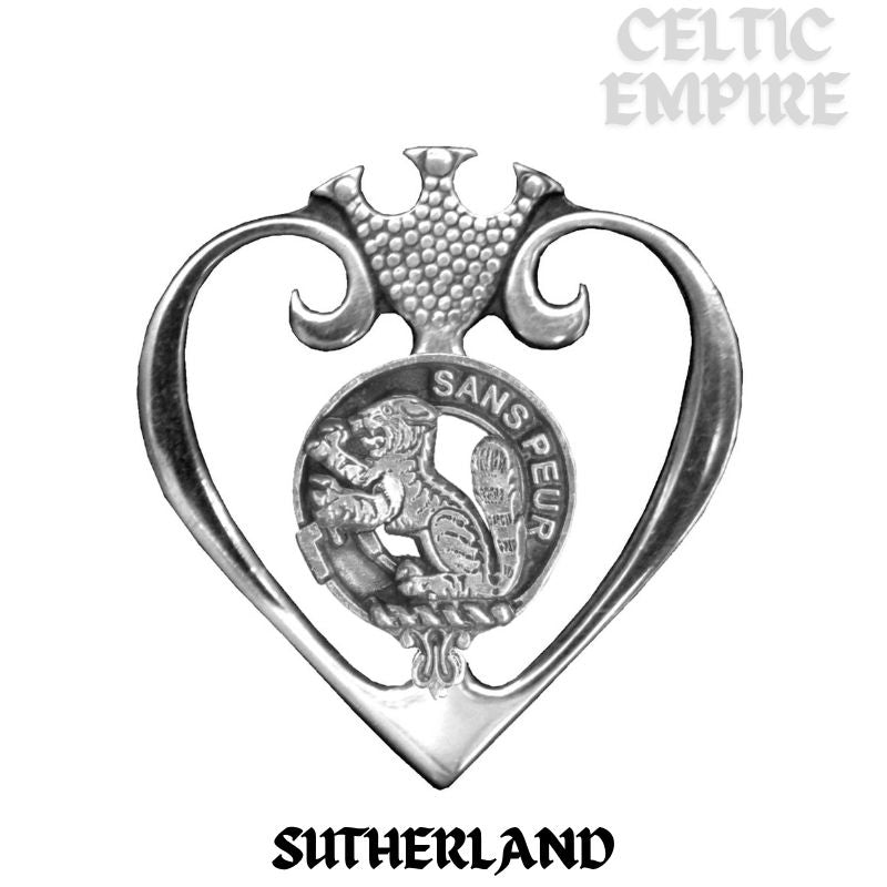 Sutherland Family Clan Crest Luckenbooth Brooch or Pendant