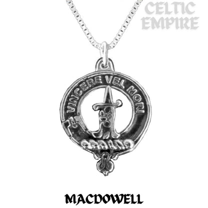 MacDowall Family Clan Crest Scottish Pendant
