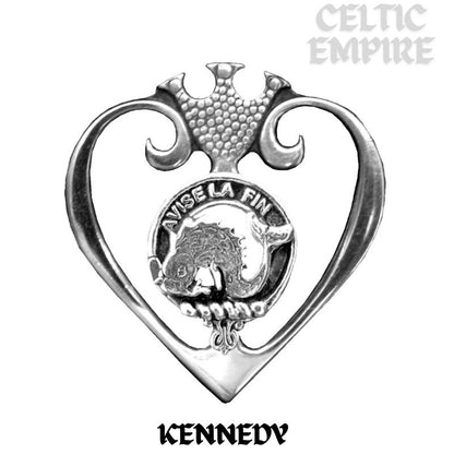 Kennedy Family Clan Crest Luckenbooth Brooch or Pendant