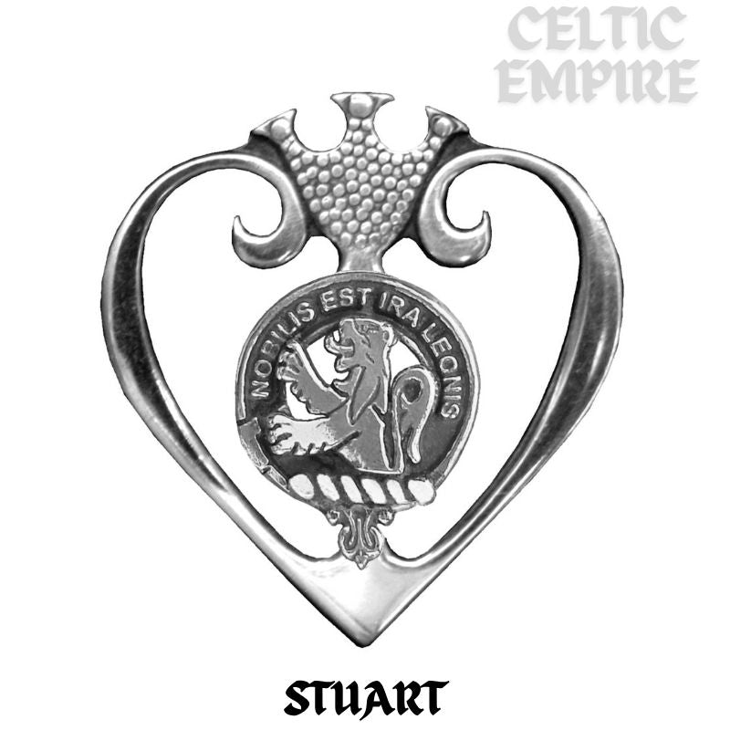 Stuart Family Clan Crest Luckenbooth Brooch or Pendant