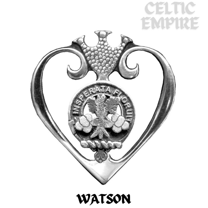 Watson Family Clan Crest Luckenbooth Brooch or Pendant