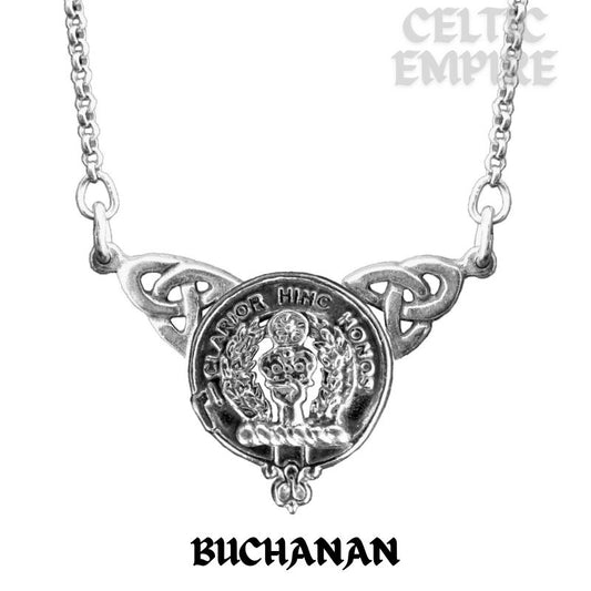 Buchanan Family Clan Crest Double Drop Pendant