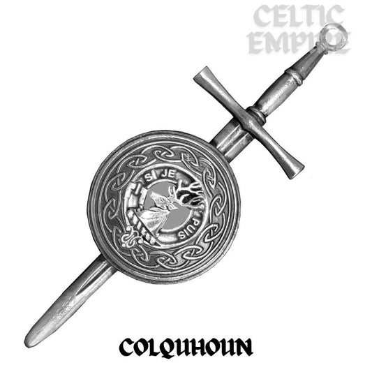 Colquhoun Scottish Family Clan Dirk Shield Kilt Pin