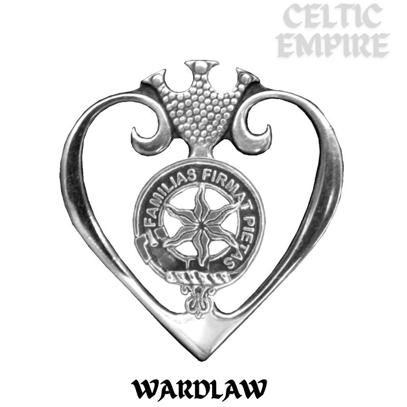Wardlaw Family Clan Crest Luckenbooth Brooch or Pendant