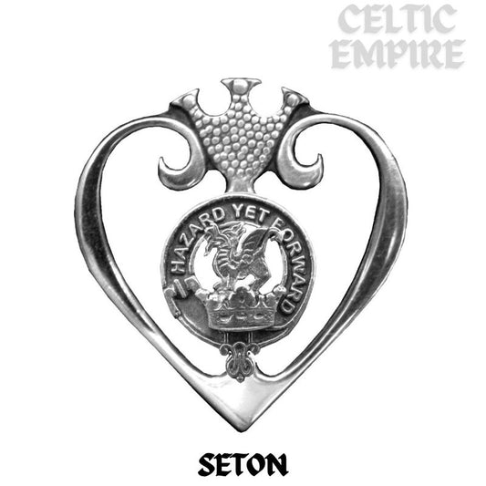 Seton Family Clan Crest Luckenbooth Brooch or Pendant