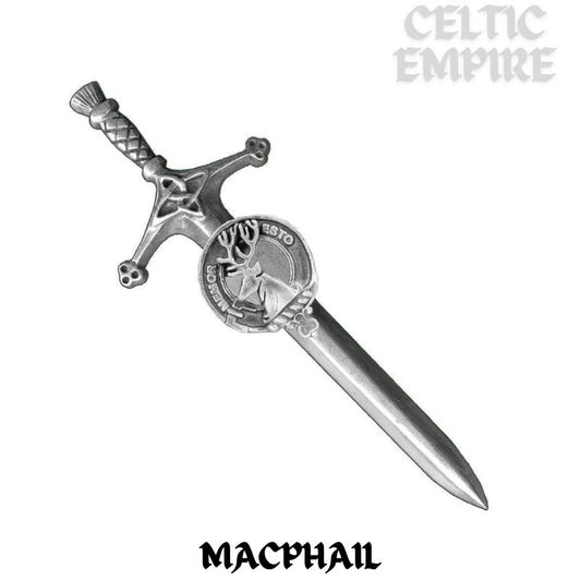 MacPhail Family Clan Crest Kilt Pin, Scottish Pin