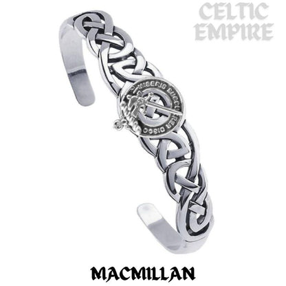 MacMillan Family Clan Crest Celtic Cuff Bracelet